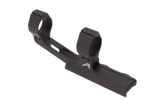The Aero Precision lightweight SPR scope mount features a black anodized finish